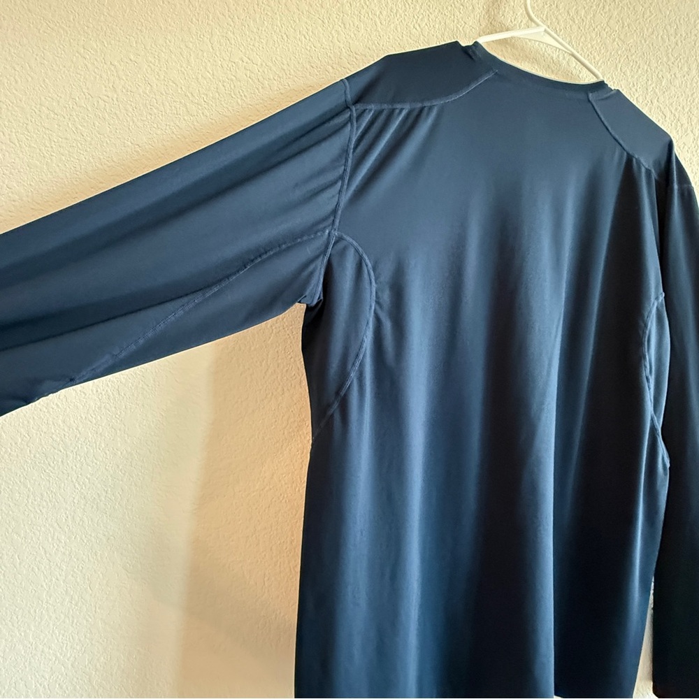 Nike Pro Dri-Fit Men’s Long Sleeve Athletic Shirt XXL– Dark Navy Performance Top - Picture 4 of 16